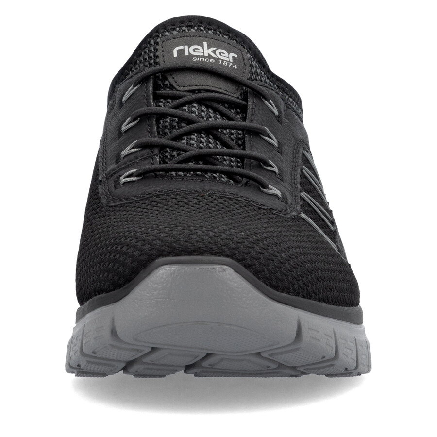 zapatos negros con elástico para hombre rieker b6656-00