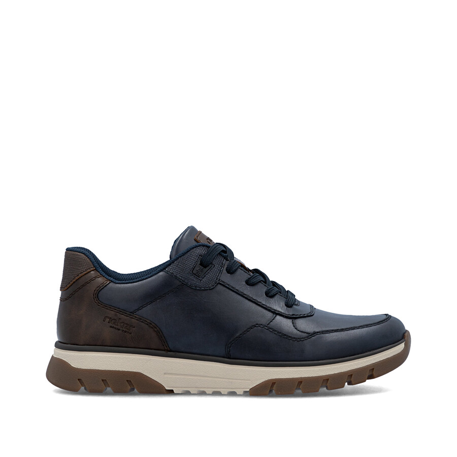 zapatos azules con cremallera para hombre rieker b9301-14