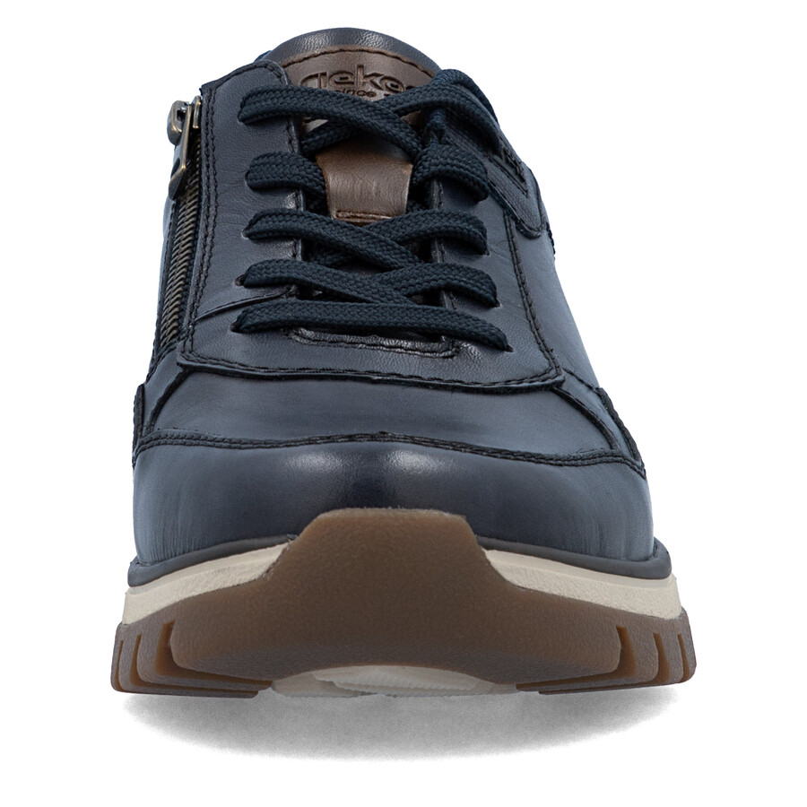 zapatos azules con cremallera para hombre rieker b9301-14