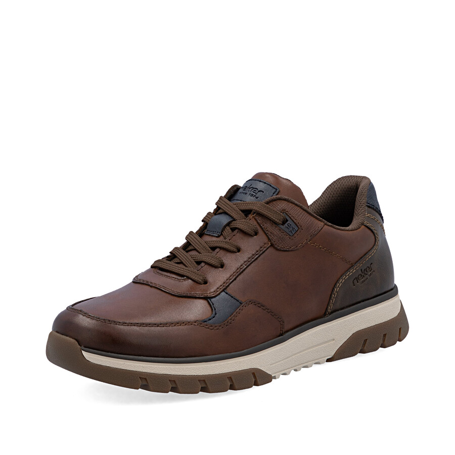 zapatos marrones con cremallera para hombre rieker b9301-25