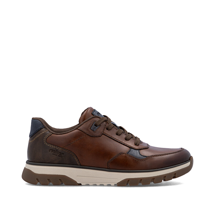 zapatos marrones con cremallera para hombre rieker b9301-25