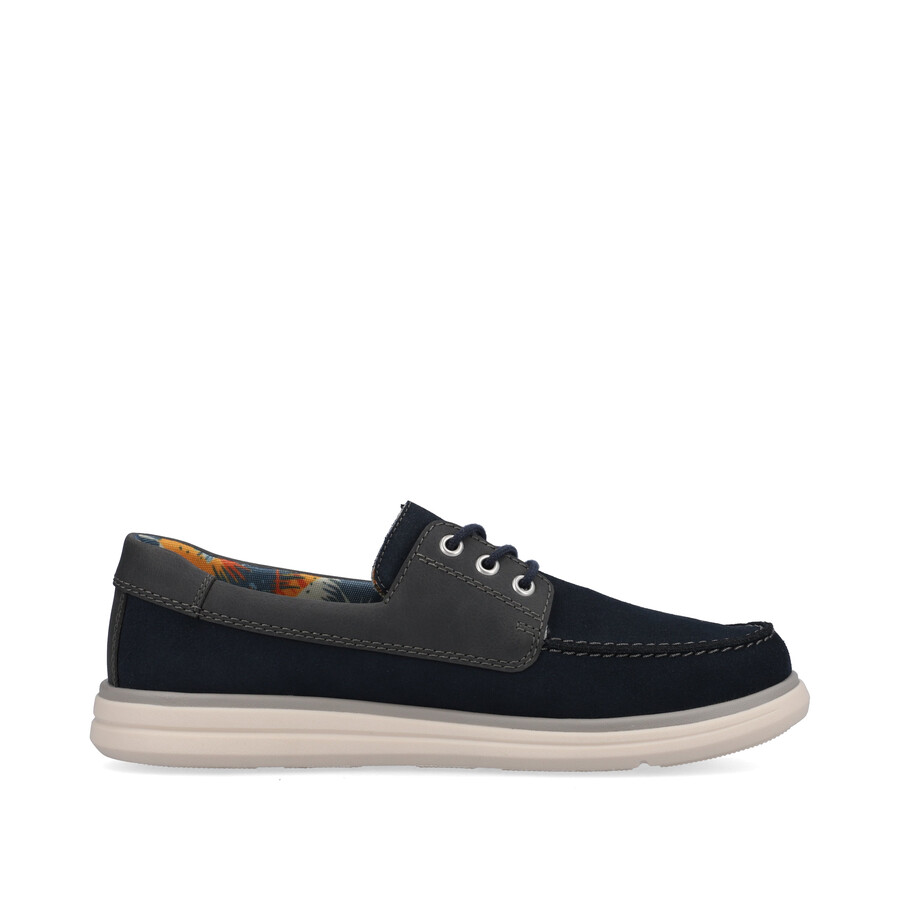zapatos azules con cordones para hombre rieker sport u0601-14