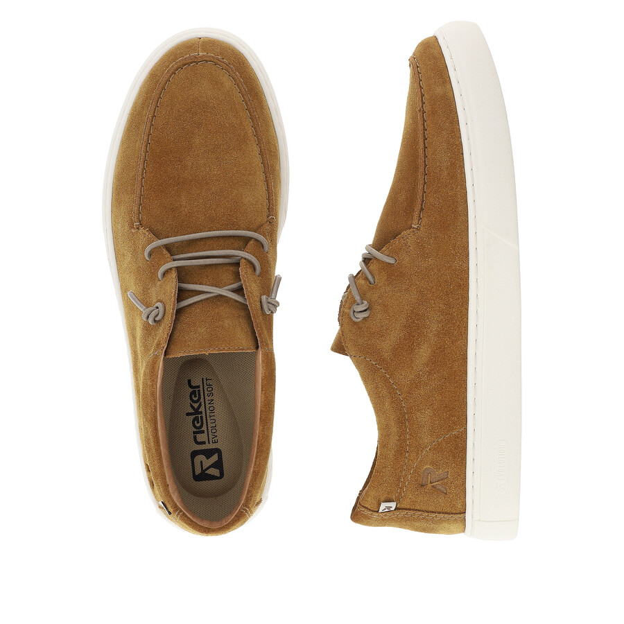 zapatos marrones con cordones para hombre rieker sport u0702-22