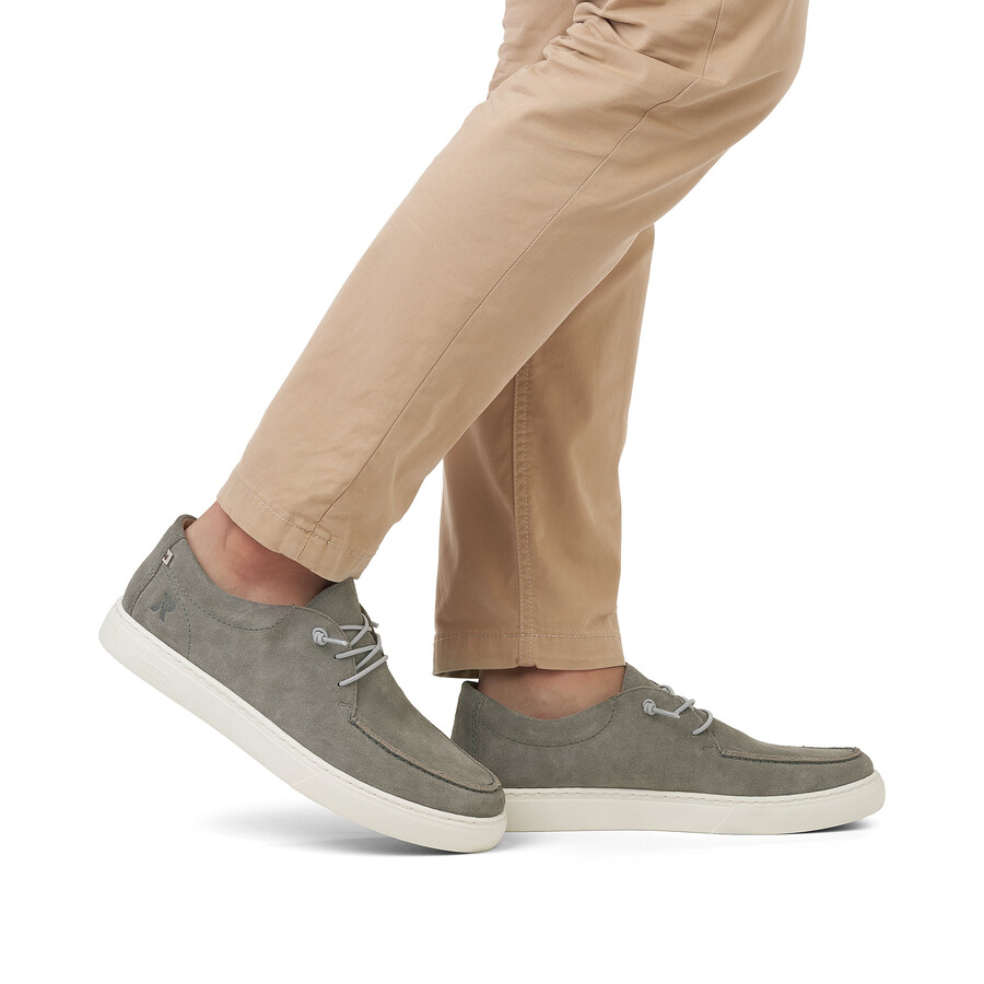 zapatos grises con cordones para hombre rieker sport u0702-42