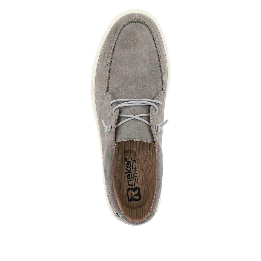 zapatos grises con cordones para hombre rieker sport u0702-42