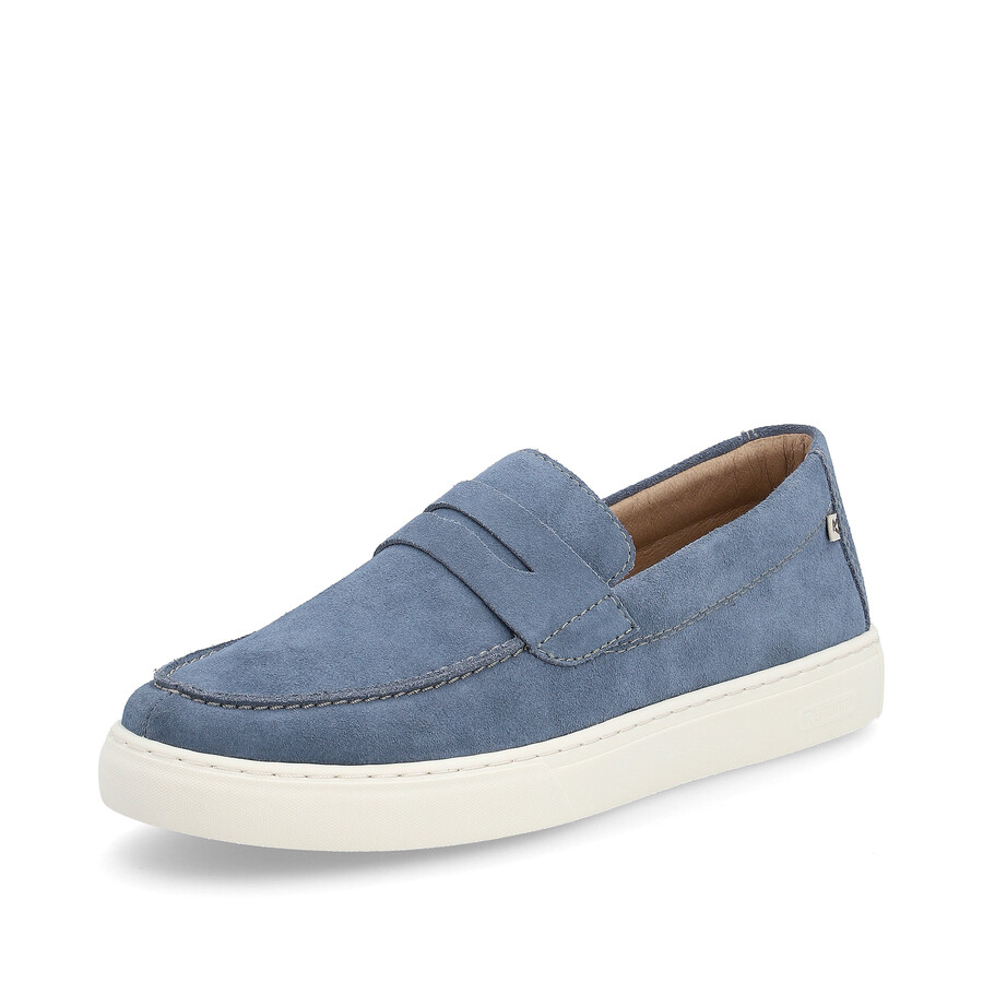 zapatos azules sin cordones para hombre rieker sport u0703-14