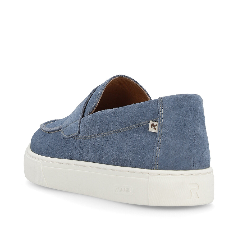 zapatos azules sin cordones para hombre rieker sport u0703-14