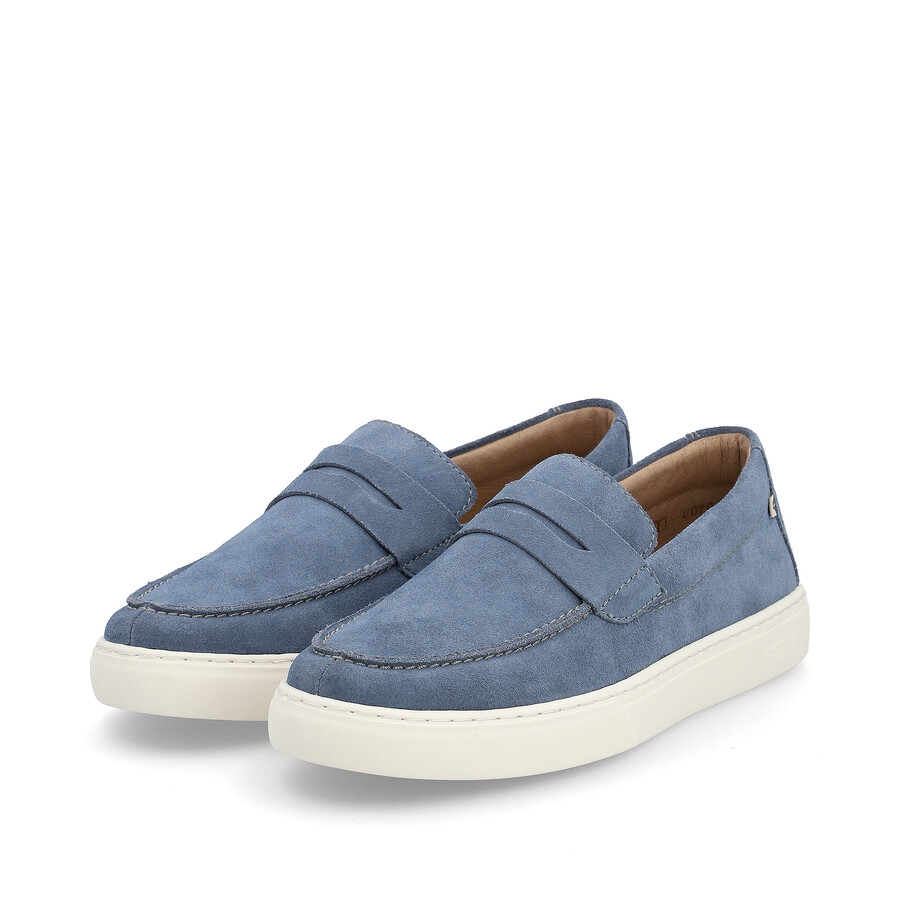 zapatos azules sin cordones para hombre rieker sport u0703-14