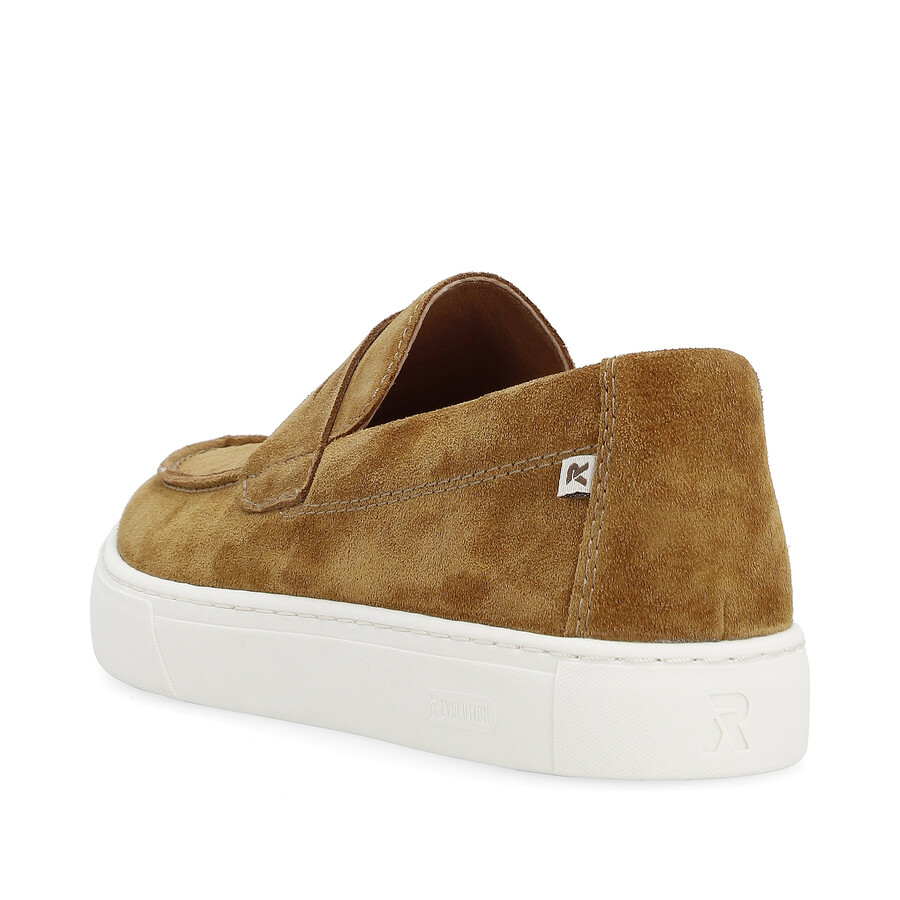 zapatos marrones sin cordones para hombre rieker sport u0703-22
