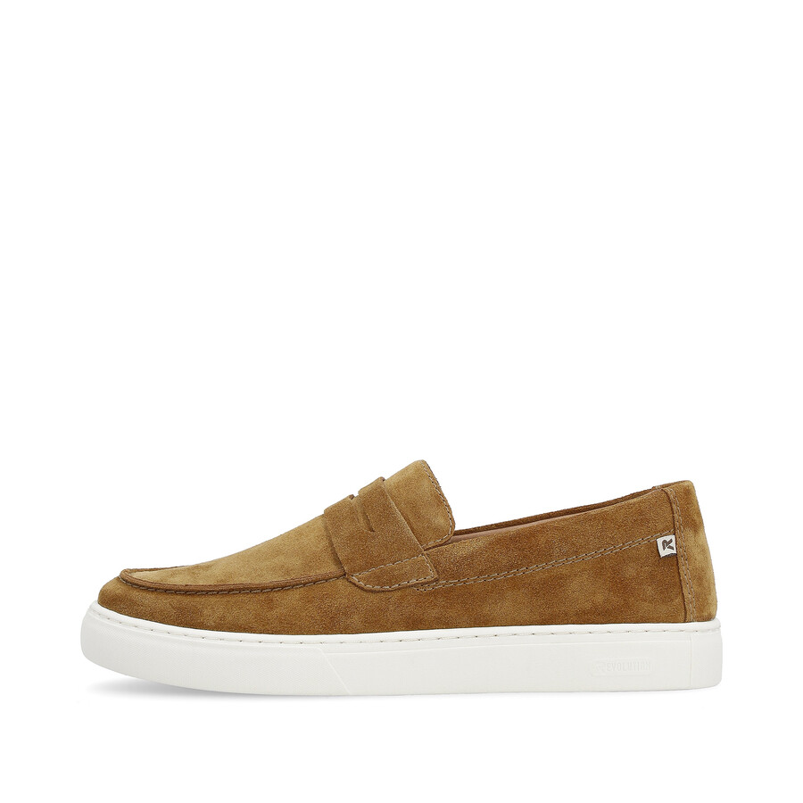zapatos marrones sin cordones para hombre rieker sport u0703-22