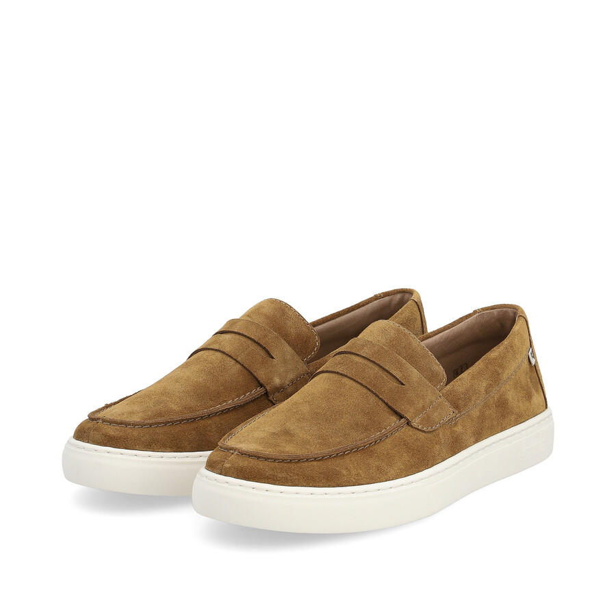 zapatos marrones sin cordones para hombre rieker sport u0703-22
