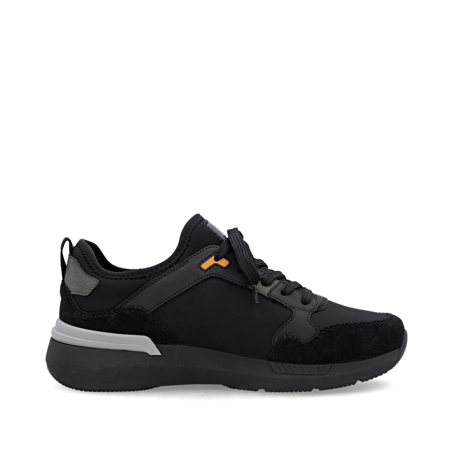 zapatos negros con elástico para hombre rieker sport u1403-01