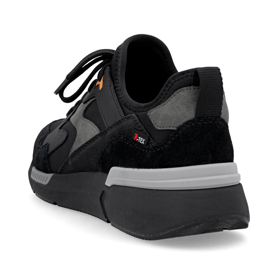 zapatos negros con elástico para hombre rieker sport u1403-01