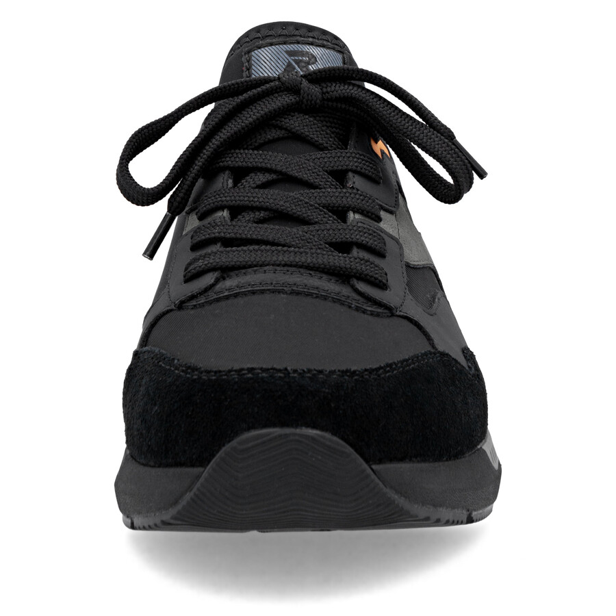 zapatos negros con elástico para hombre rieker sport u1403-01