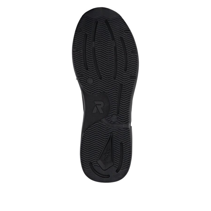 zapatos negros con elástico para hombre rieker sport u1403-01