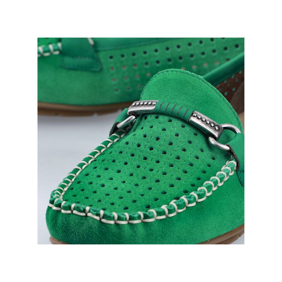 zapatos sin cordones verdes para mujer rieker 40253-54