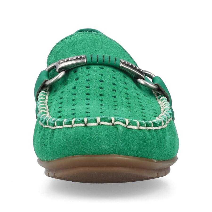 zapatos sin cordones verdes para mujer rieker 40253-54