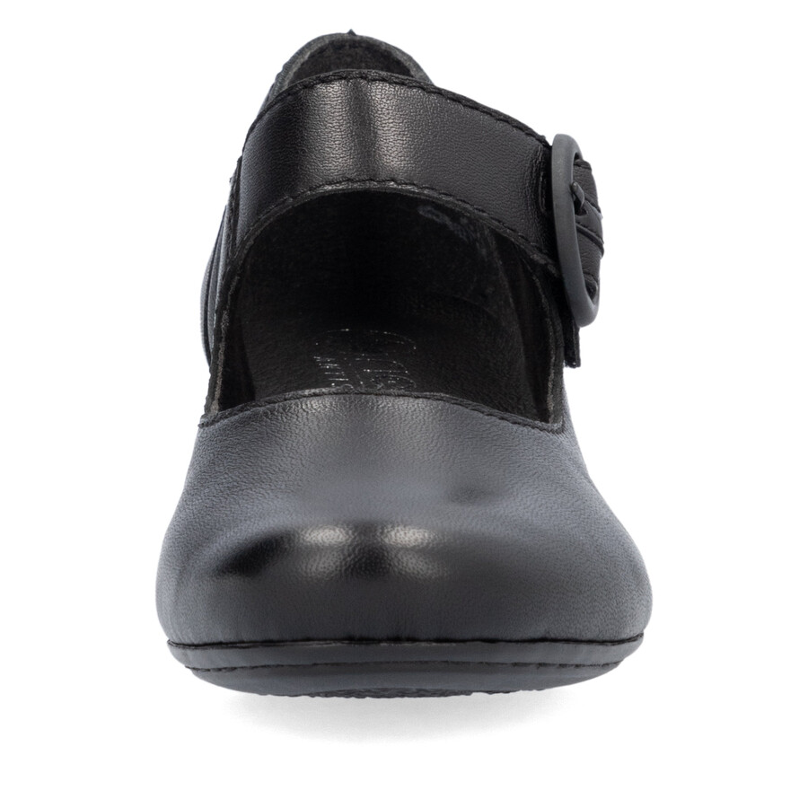 zapatos negros con cierre de velcro para mujer rieker 41756-00