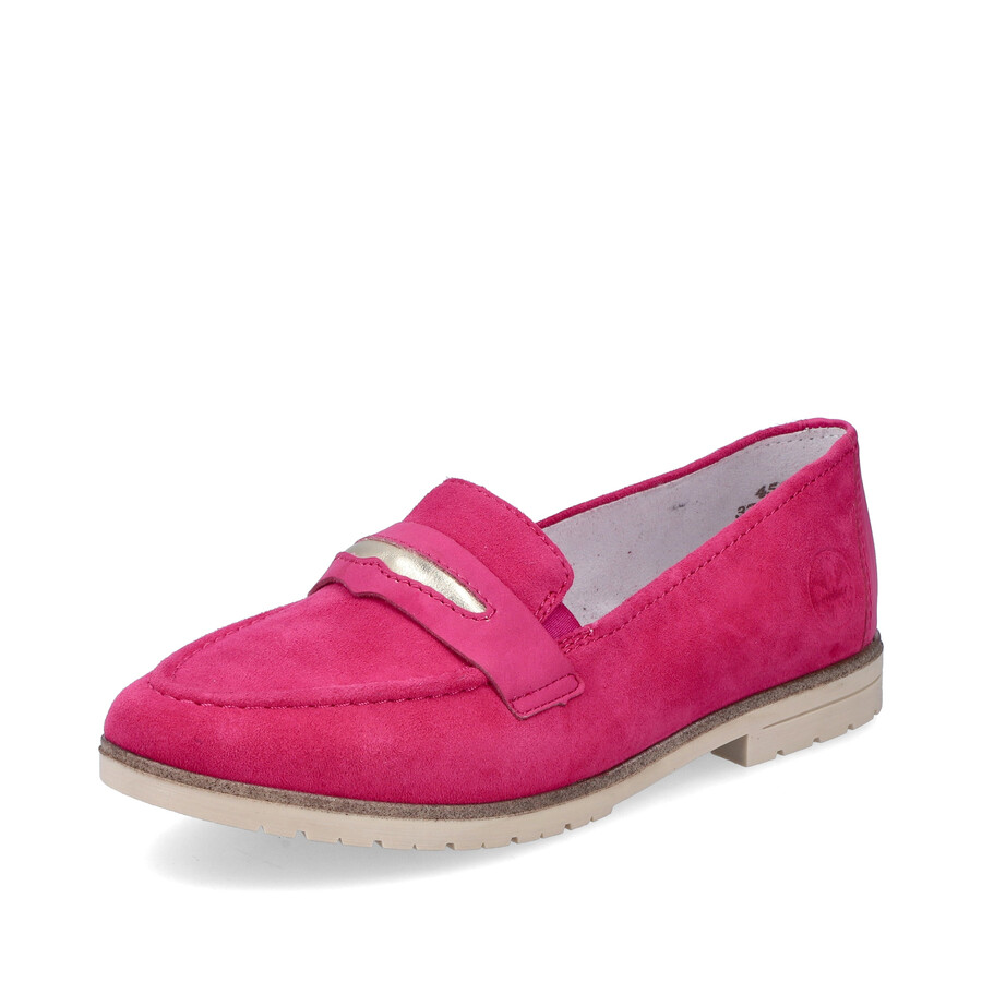 zapatos elásticos rosas para mujer rieker 45301-31