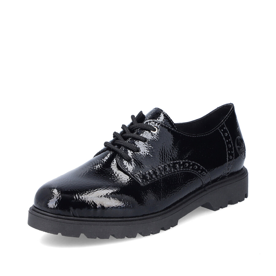 zapatos negros con elástico para mujer rieker 45502-00