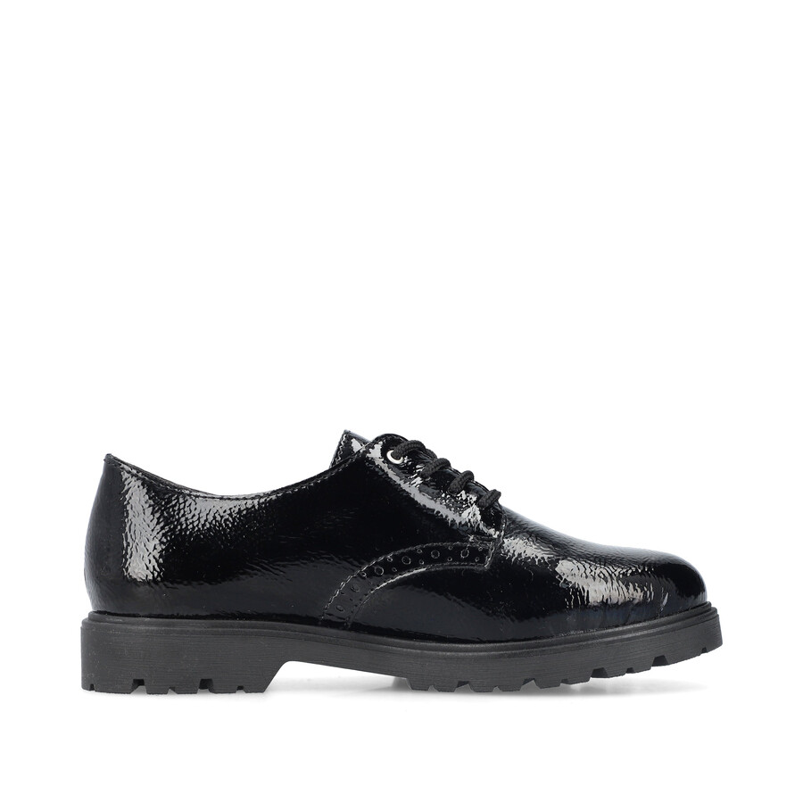 zapatos negros con elástico para mujer rieker 45502-00