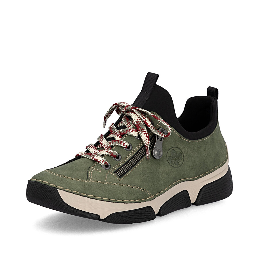 zapatos elásticos verdes para mujer rieker 45973-54