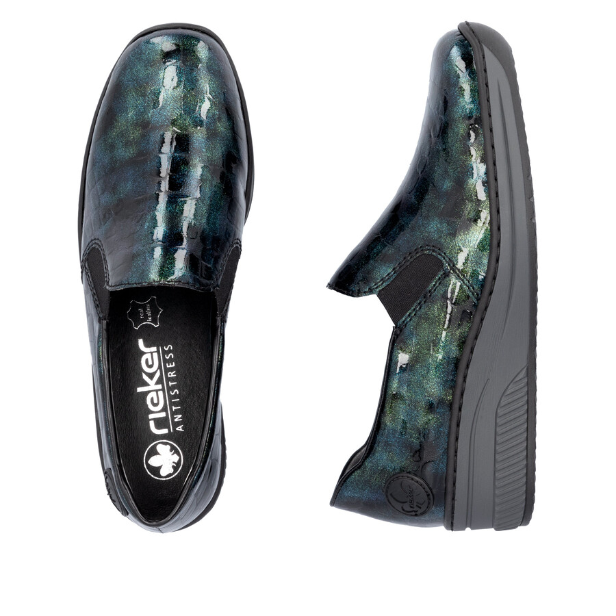 zapatos multielásticos para mujer rieker 48752-92
