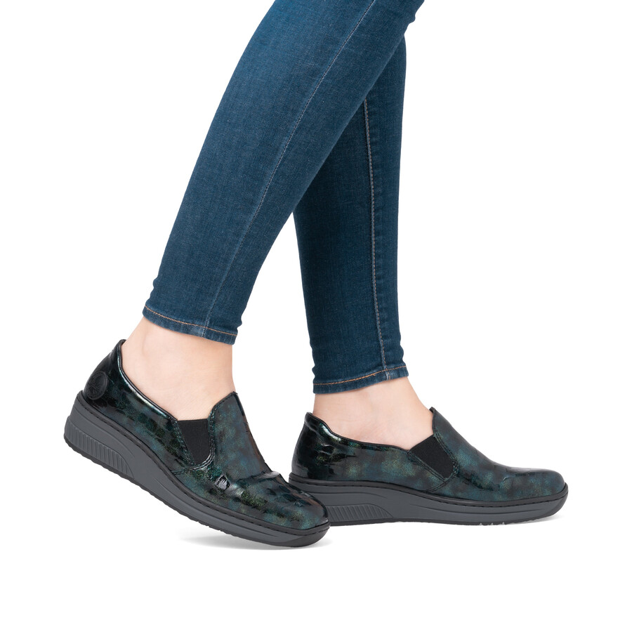 zapatos multielásticos para mujer rieker 48752-92