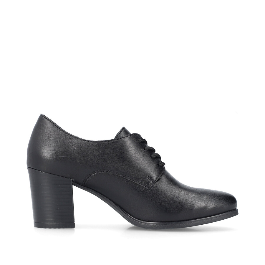 zapatos negros con elástico para mujer rieker 50100-01