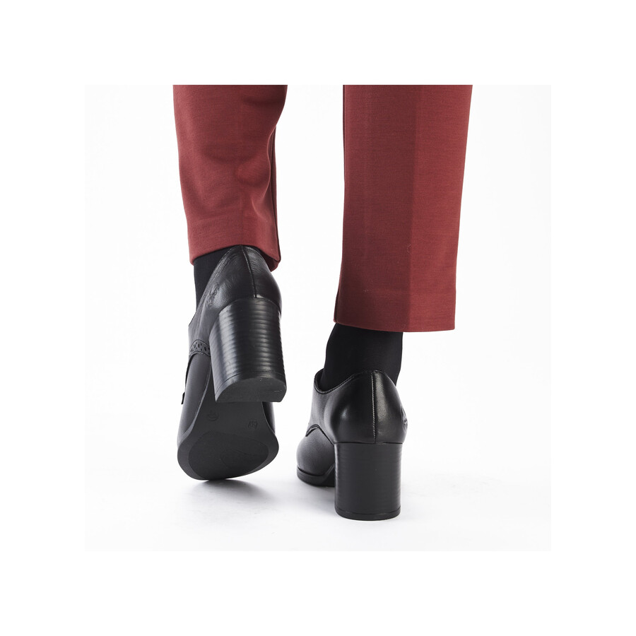 zapatos negros con elástico para mujer rieker 50100-01