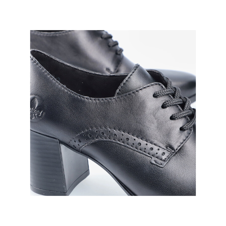 zapatos negros con elástico para mujer rieker 50100-01