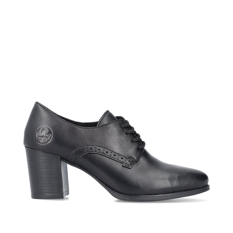 zapatos negros con elástico para mujer rieker 50100-01