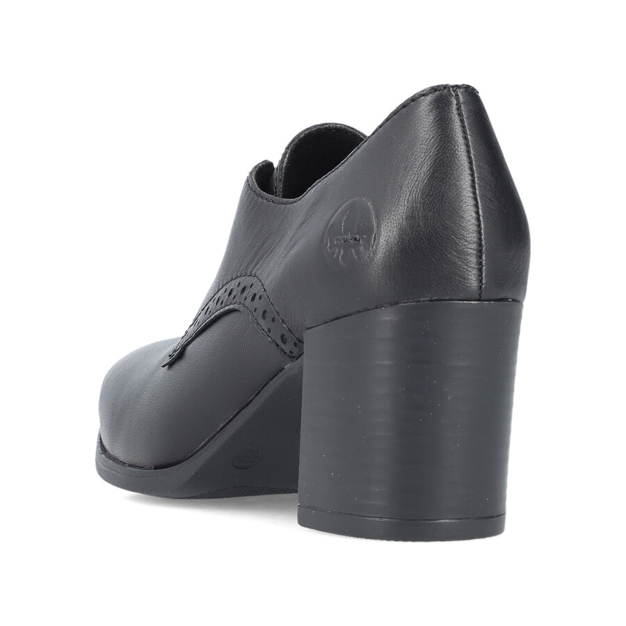 zapatos negros con elástico para mujer rieker 50100-01