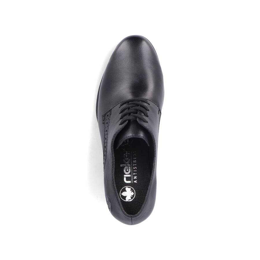 zapatos negros con elástico para mujer rieker 50100-01