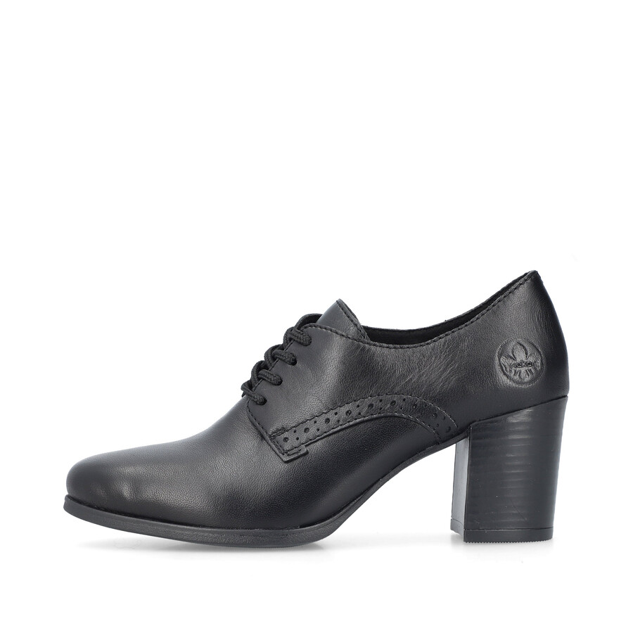 zapatos negros con elástico para mujer rieker 50100-01