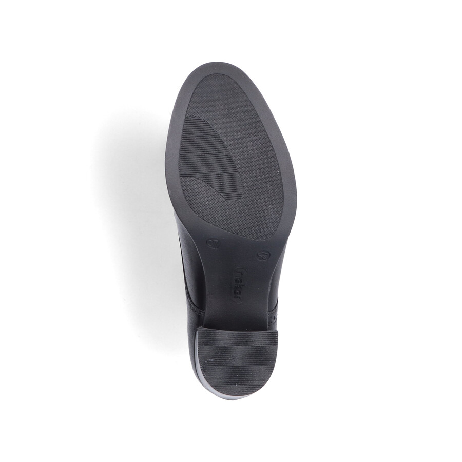 zapatos negros con elástico para mujer rieker 50100-01