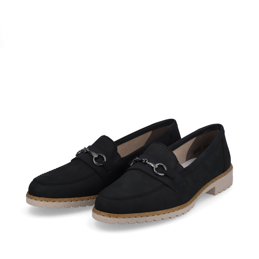 zapatos elásticos azules para mujer rieker 51860-14