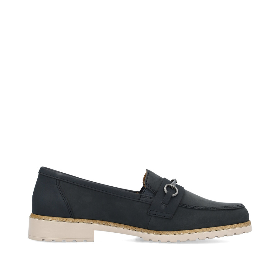 zapatos elásticos azules para mujer rieker 51860-14