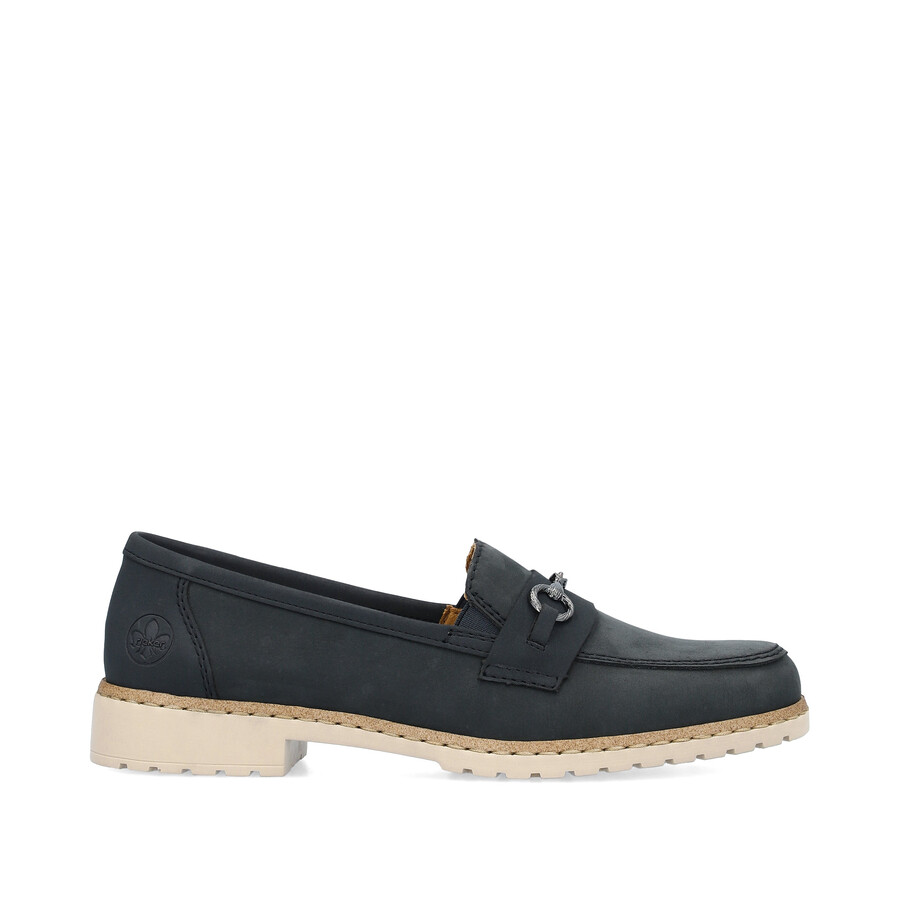 zapatos elásticos azules para mujer rieker 51860-14