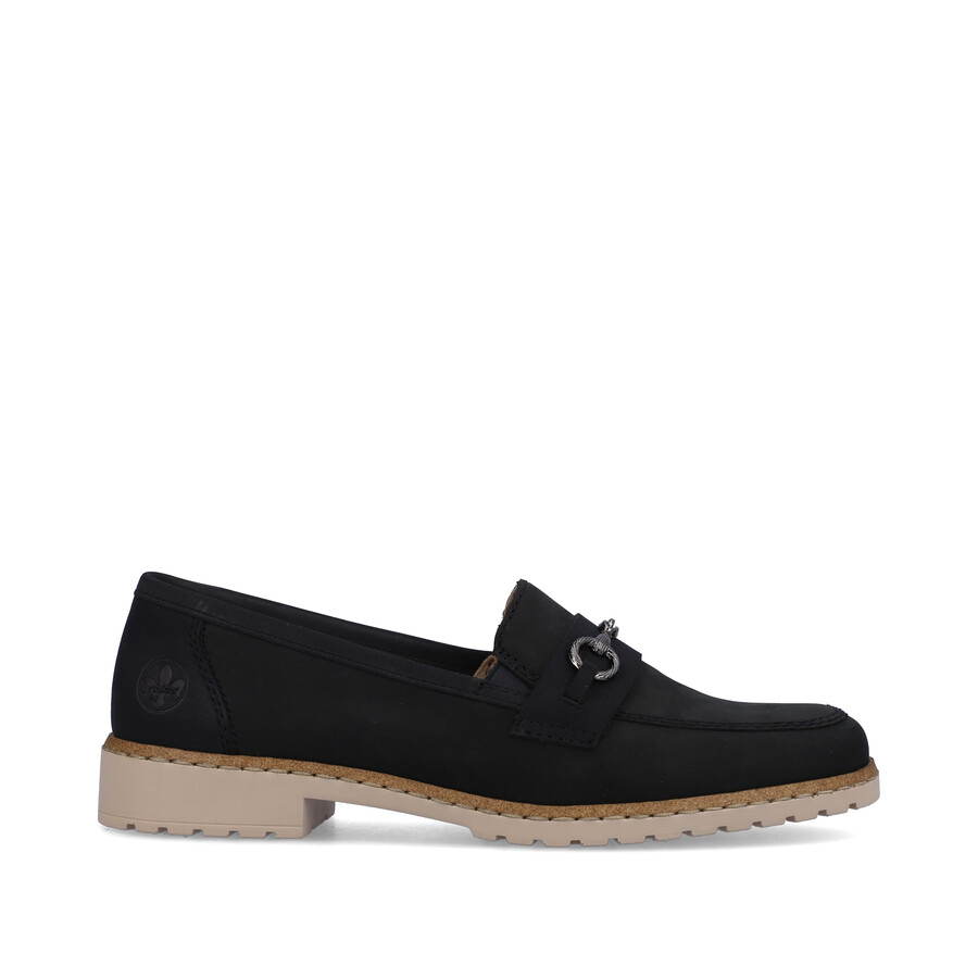 zapatos elásticos azules para mujer rieker 51860-14