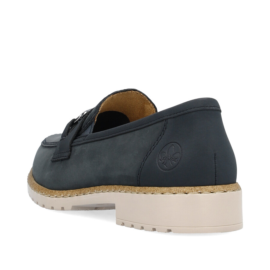 zapatos elásticos azules para mujer rieker 51860-14