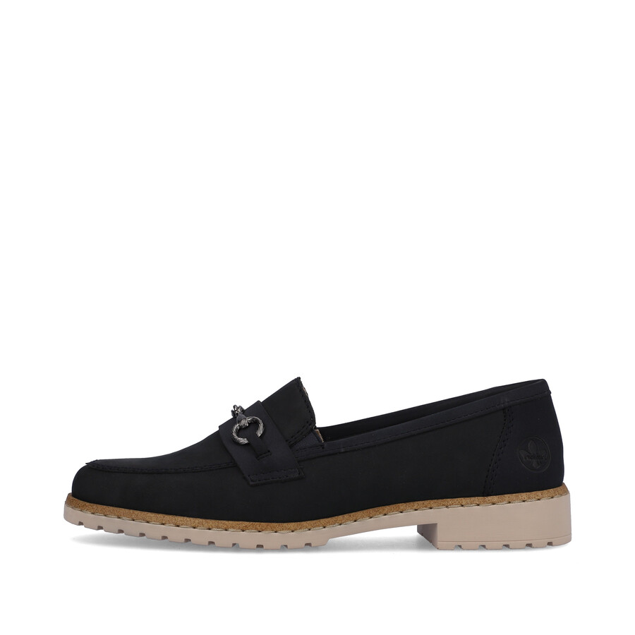 zapatos elásticos azules para mujer rieker 51860-14