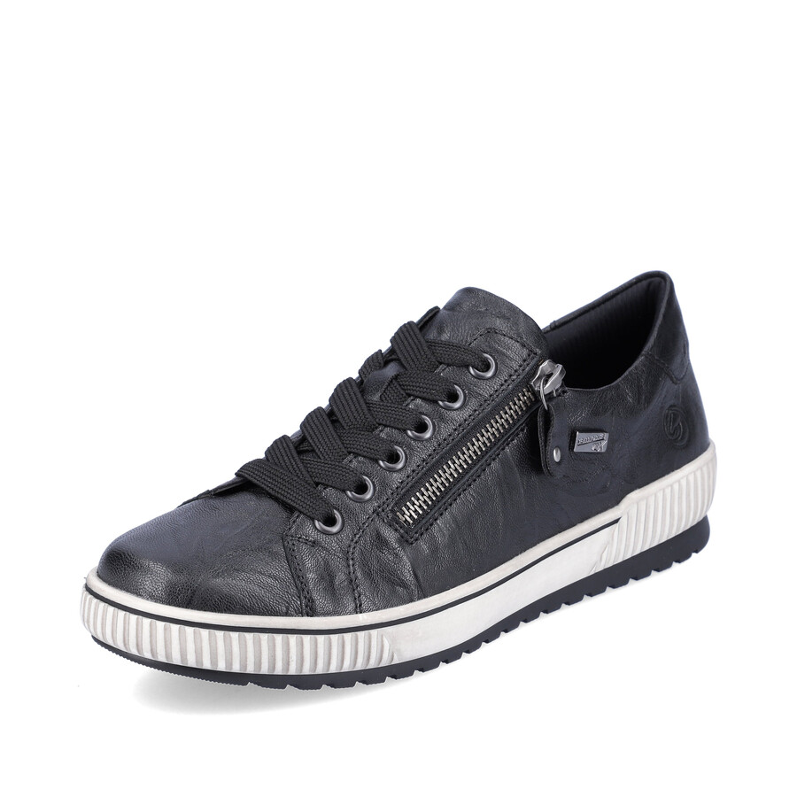 zapatos negros con cremallera para mujer remonte d0700-00