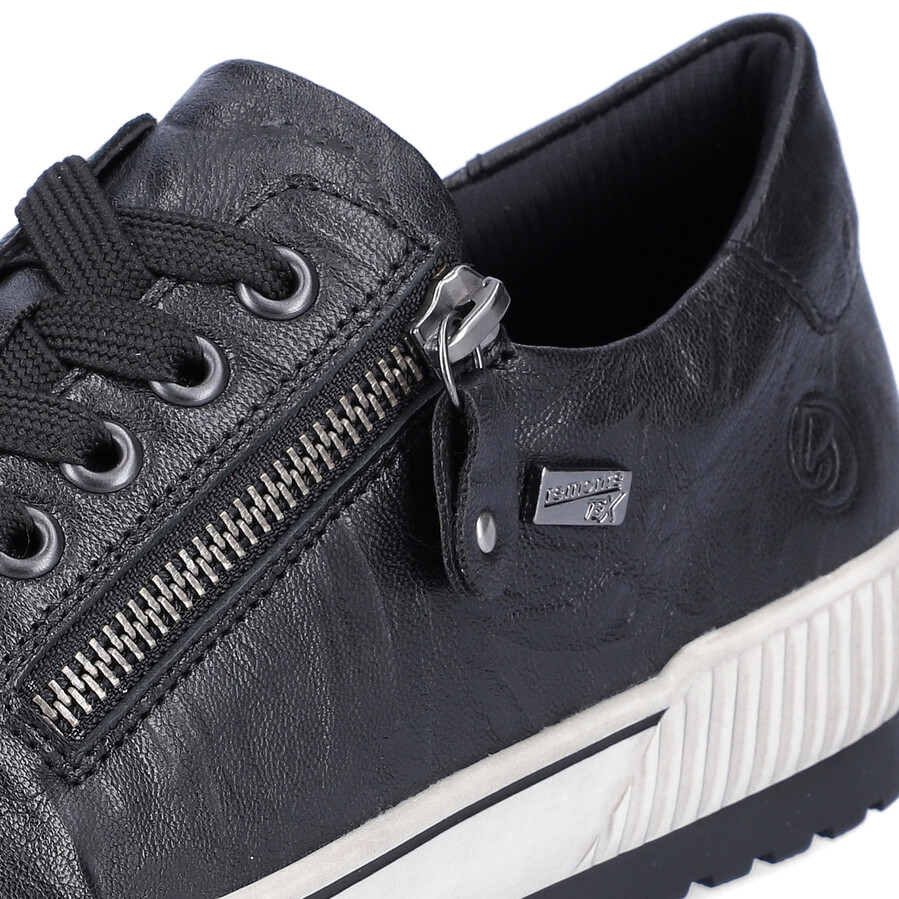 zapatos negros con cremallera para mujer remonte d0700-00