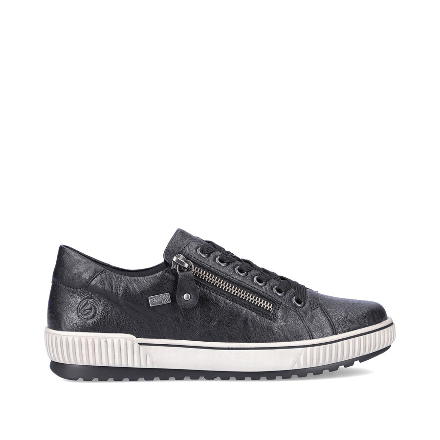 zapatos negros con cremallera para mujer remonte d0700-00