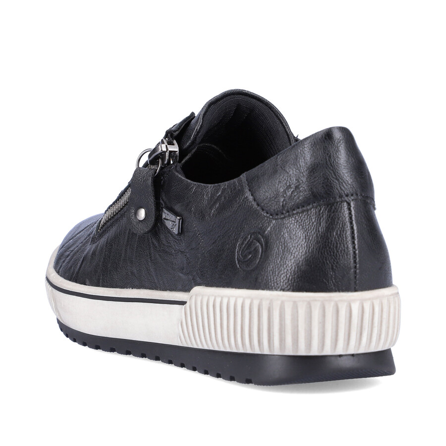 zapatos negros con cremallera para mujer remonte d0700-00