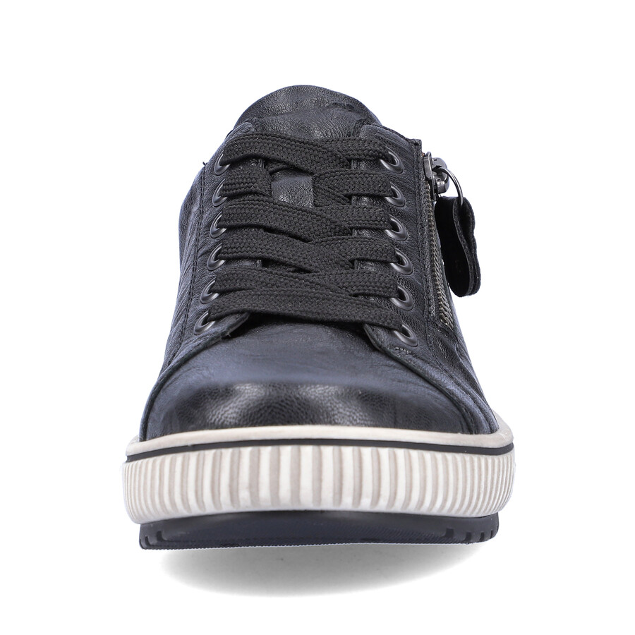 zapatos negros con cremallera para mujer remonte d0700-00