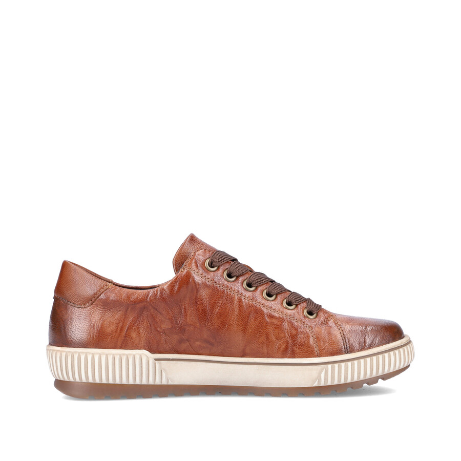 zapatos marrones con cremallera para mujer remonte d0700-22