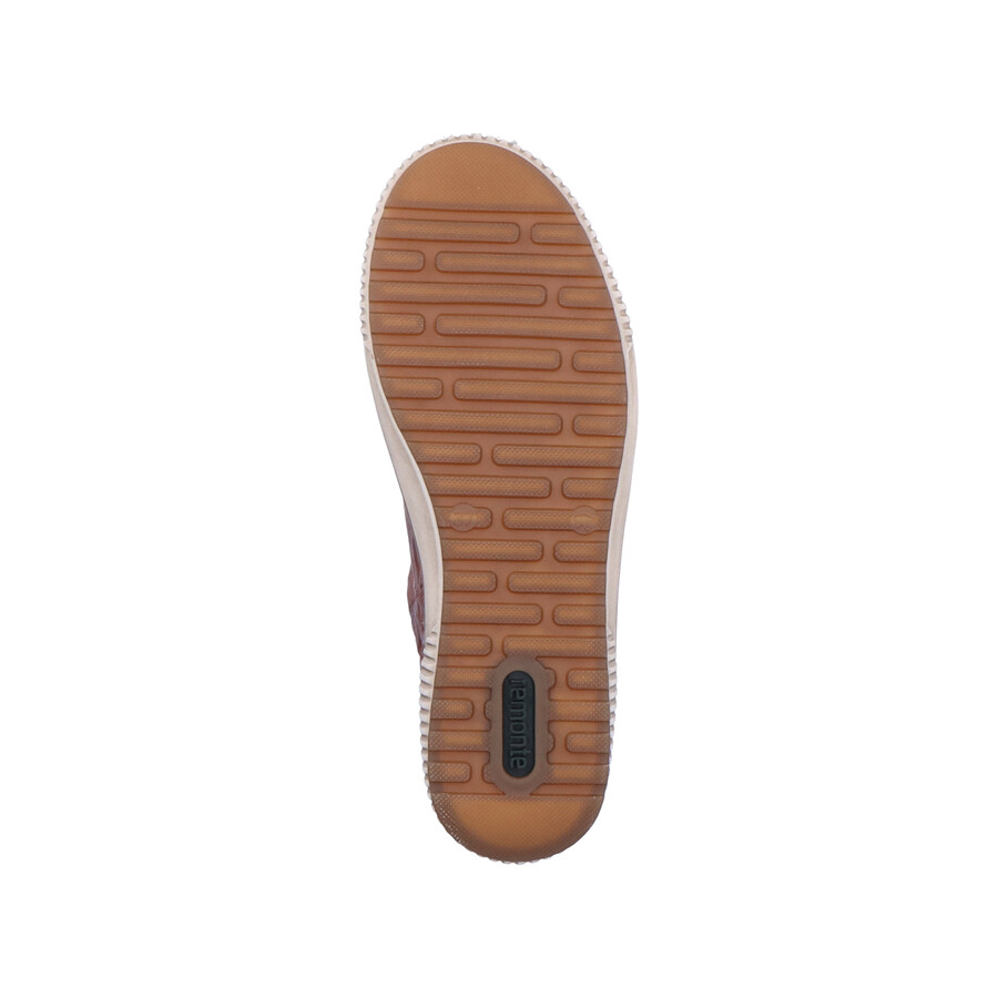 zapatos marrones con cremallera para mujer remonte d0700-22