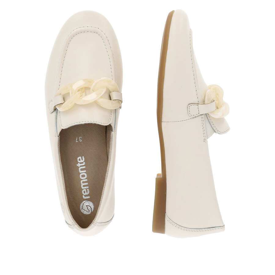 zapatos blancos con elástico para mujer remonte d0k00-80